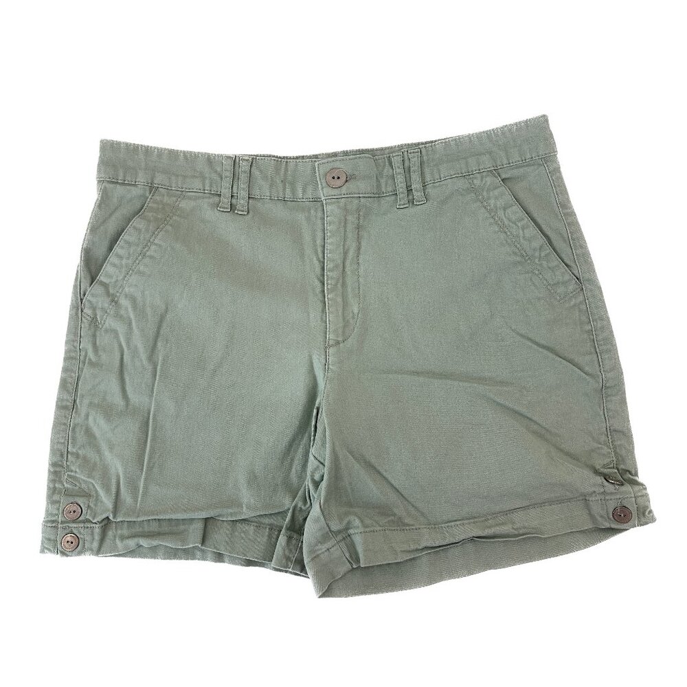 Gloria Vanderbilt 5.5" Inseam‎ Woman's size 10 Chino Green Shorts